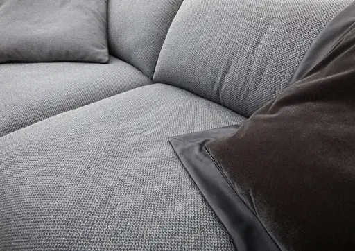 Ecksofa Aprino 3 - Ecke links mit 2,5-Sitzer, Stoff, Grau