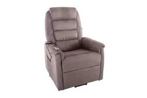 TV-Sessel MYRON - Aufstehhilfe, Relaxfunktion, Stoff, Braun