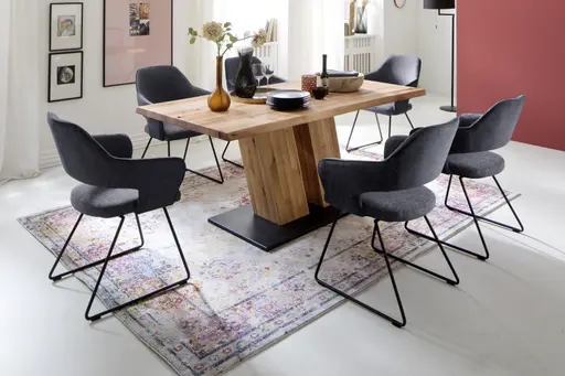 Stuhl - Stoff, Anthrazit