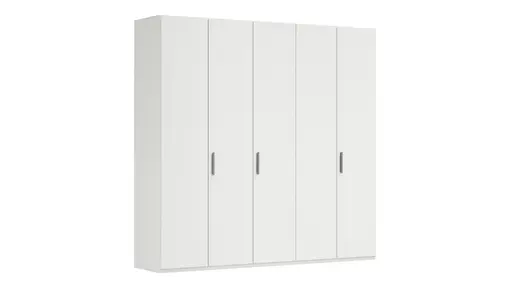 Drehtürenschrank Viana - B. ca. 250 cm, Lack, Weiß