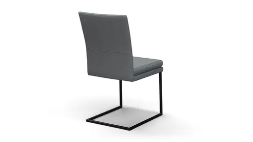 Freischwinger Saragossa - Leder, Anthrazit