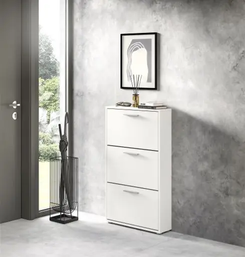 Schuhkipper - B ca. 59 cm, Weiß