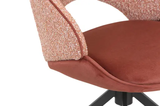 Stuhl MERIEM - drehbar, Stoff, Rost