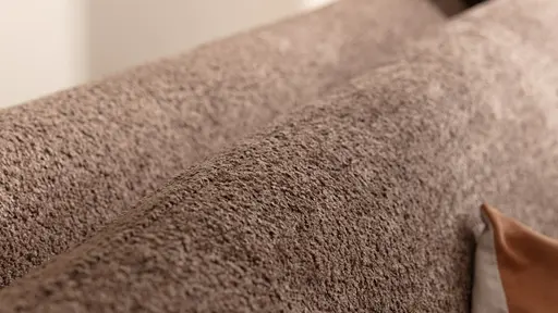 Ecksofa Karasu - 3-Sitzer mit Ottomane rechts, Stoff, Taupe