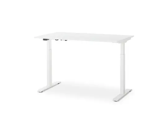Schreibtisch GELI - höhenverstellbar, LB ca. 140x80 cm, Weiß