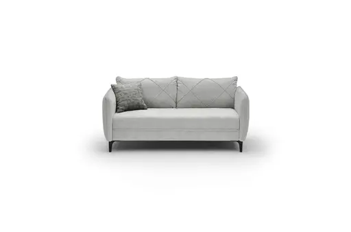 Sofa JERINA - 2,5-Sitzer, Stoff, Hellgrau