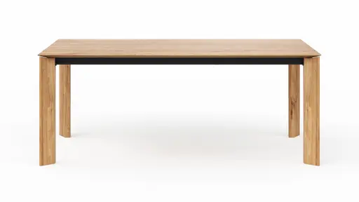 Esstisch Saratoga - ausziehbar, LB ca. 200x95 cm, Wildeiche massiv, natur geölt