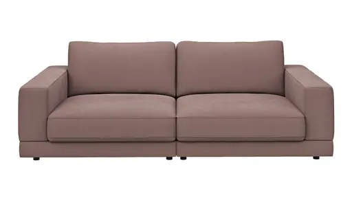 Megasofa Juni Lounge - B ca. 252 cm, Stoff, Rosé