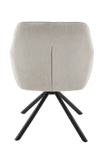 Armlehnstuhl - drehbar, Stoff, Beige