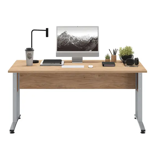 Schreibtisch- LB ca. 160x80 cm, Eiche Dekor