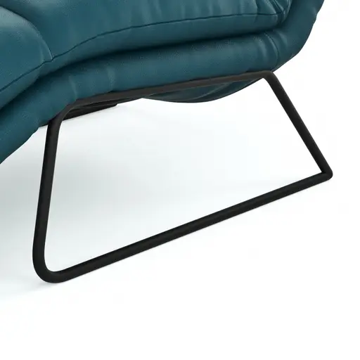 Liege Ferdinand - inkl. Relaxfunktion, Leder, Türkis