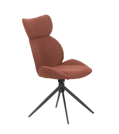 Stuhl MIRNA - drehbar, Stoff, Rost