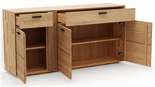 Sideboard Estana - Eiche massiv, legno