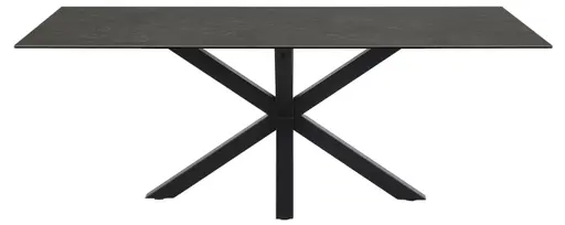 Esstisch ABBIGAIL - LB ca. 200x100 cm, Schwarz