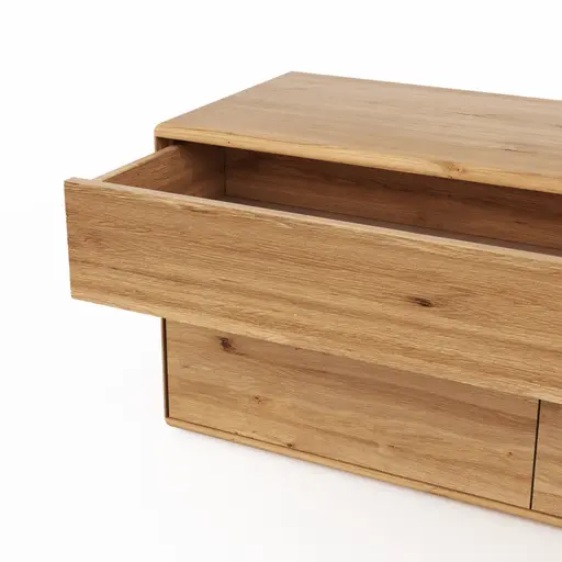 Mediaboard Hillsboro - Wildeiche natur, geölt