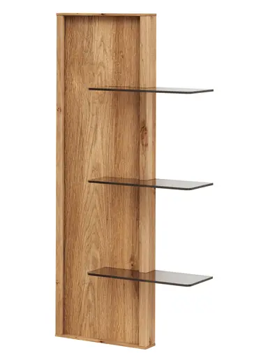 Wandregal Saratoga - linksseitig, Wildeiche massiv, natur geölt