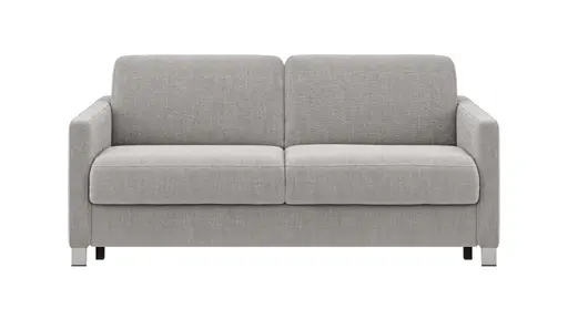 Sofa Nuoro - 2,5-Sitzer inkl. Schlaffunktion, Armlehne schmal, Stoff, Grau