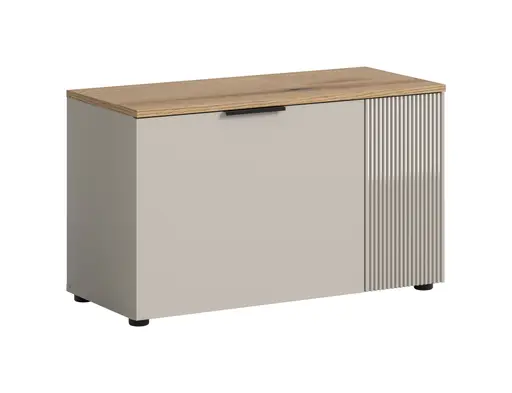 Schuhbank - B ca. 80 cm, Kaschmir, Evoke Eiche Nachbildung