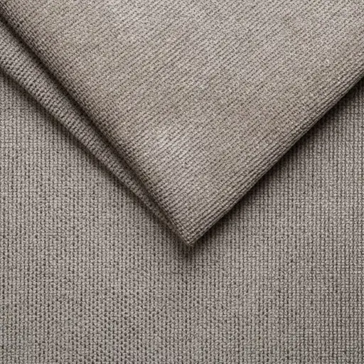 Ecksofa - 2-Sitzer mit Longchair rechts inkl. Schlaffunktion mit Bettkasten, Stoff, Trüffel