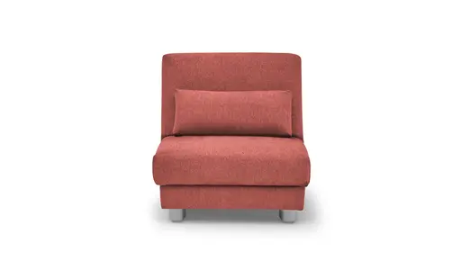 Funktionssessel EASY Optik A - 1-Sitzer, 80 cm inkl. Schlaffunktion, Stoff, Rot