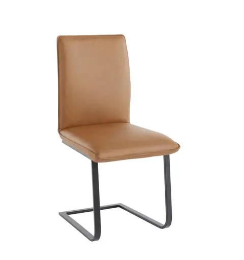 Freischwinger Elda - Leder, Cognac