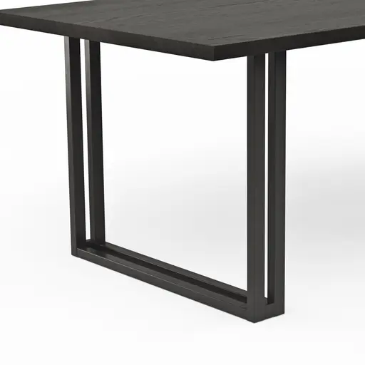 Esstisch Clifton - BL ca. 100x240 cm, Zerreiche massiv, Smoke