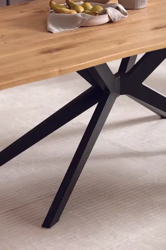 Esstisch Nayara - LB ca. 220x100 cm, Münsterland-Eiche massiv, geölt