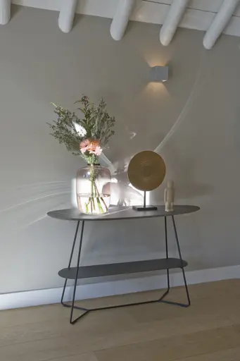 Konsolentisch Fano - BHT ca. 120x75x45 cm, HPL, Bronze