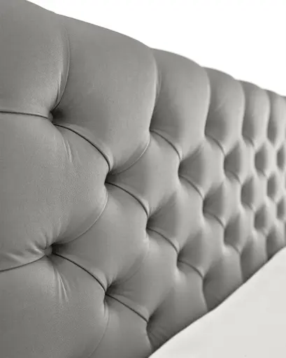 Boxspringbett SANDRIN E- Liegefläche ca. 180x200 cm, Stoff, Taupe, inkl. Stauraum