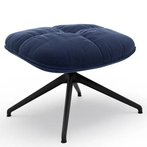 Hocker Unn - Stoff, Indigo
