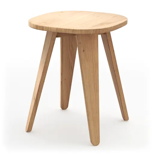 Hocker Signe - BHT ca. 40x50x40 cm, Asteiche massiv, Geölt