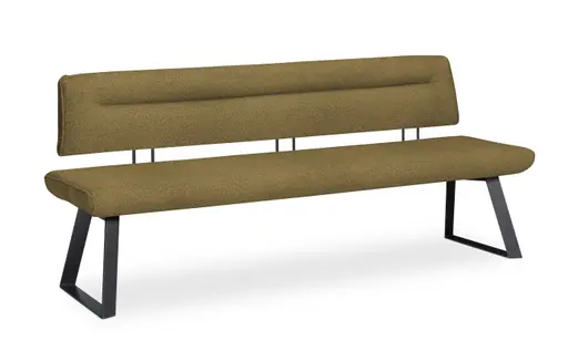 Polsterbank - Breite ca. 200 cm, Polyester, Olive