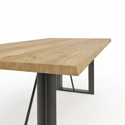 Esstisch Bakersfield - LB ca. 200x100 cm, Asteiche massiv, geölt