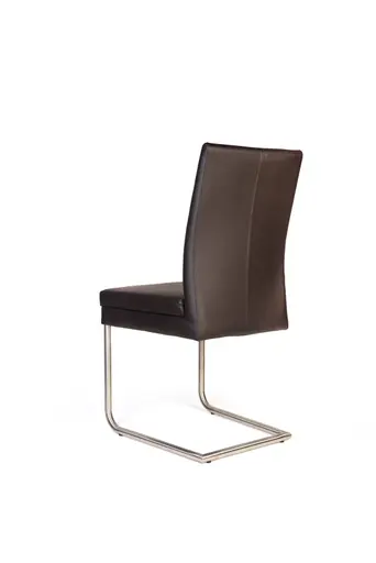 Freischwinger - Kunstleder, Dunkelbraun