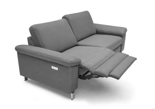 Sofa CALM PLUS - 3-Sitzer, 2x Relaxfunktion, Stoff, Anthrazit