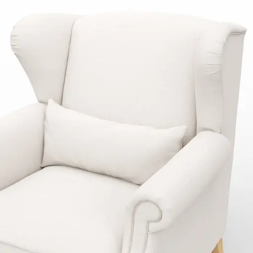 Sessel Mapleton - Stoff, Creme