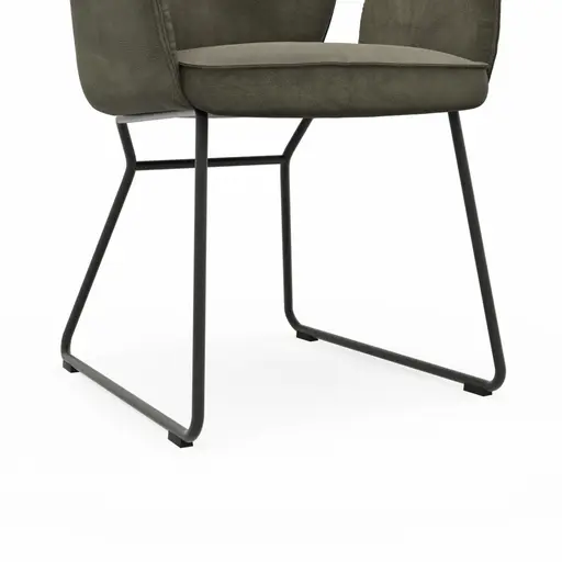 Armlehnstuhl Westmore - Stoff, Dunkelgrün