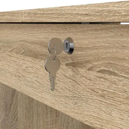 Schreibtisch - LB ca. 110x49 cm, Eiche Struktur Nachbildung