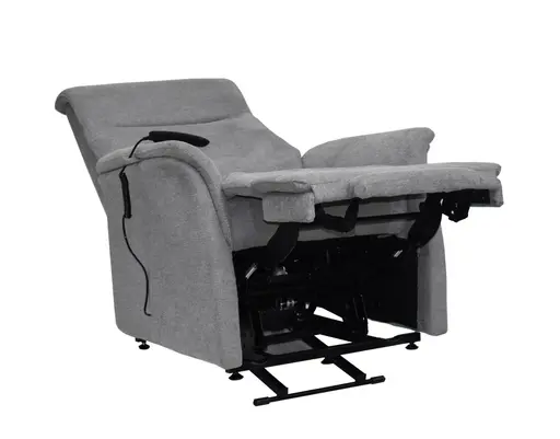 TV-Sessel MARCIO - Aufstehhilfe, Relaxfunktion, Stoff, Hellgrau