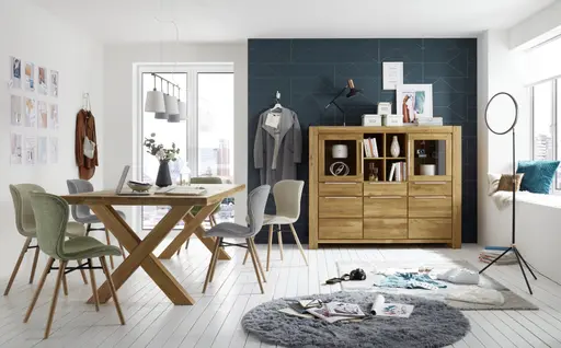 Esstisch - LB ca. 240x100 cm, Eiche massiv geölt