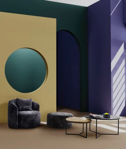 Drehsessel Valdis - Stoff, Oliv