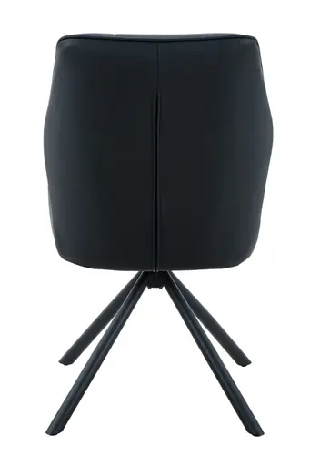 Stuhl - drehbar, Leder, Schwarz