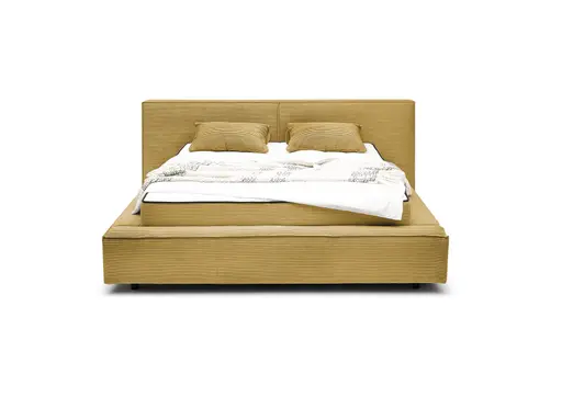 Polstergestell- Liegefläche ca. 180x200 cm, Stoff, Curry