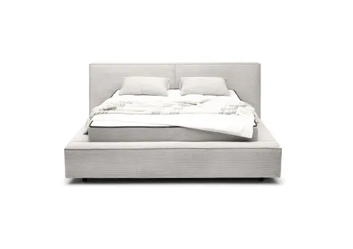 Polstergestell- Liegefläche ca. 180x200 cm, Stoff, Hellgrau