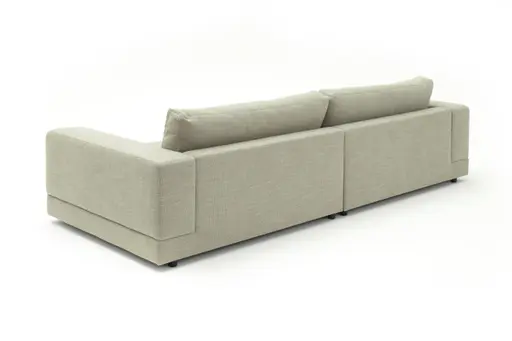 Sofa Juni - 3-Sitzer, Stoff, Lindgrün