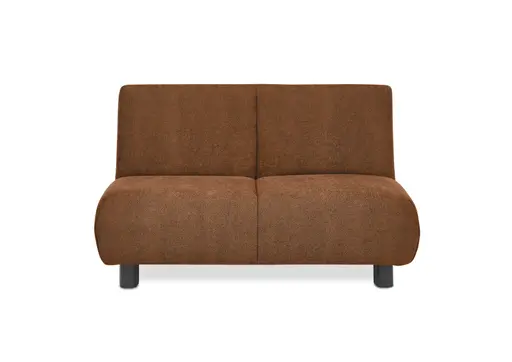 Faltsofa EBBY - 2-Sitzer ohne Armlehne, 140 cm inkl. Schlaffunktion/Relaxfunktion, Stoff, Rot