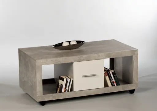 Couchtisch - LB ca. 115x60 cm, Beton Dekor