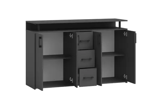 Highboard - B ca. 139 cm, Anthrazit