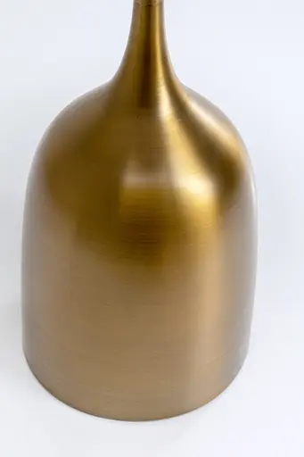 Beistelltisch- D ca. 45 cm, Edelstahl, lackiert, Gold, Keramik, lackiert, Weiß