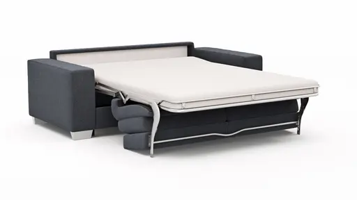 Sofa Nuoro - 2,5-Sitzer inkl. Schlaffunktion, Armlehne breit, Stoff, Eisblau